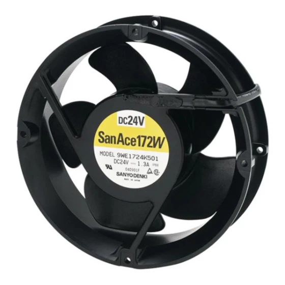 Sanyo Denki 9WE1724K502 Ventilator