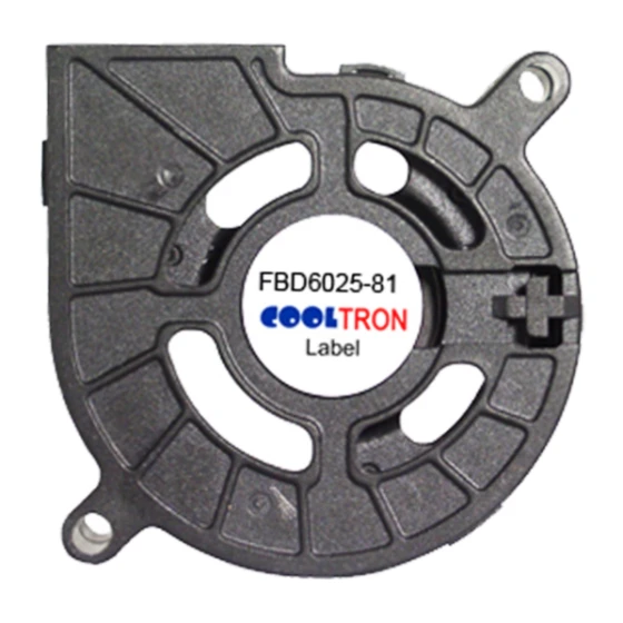 Cooltron Industrial Supply FBD6025B12W3-81-4JC1 Lüfter