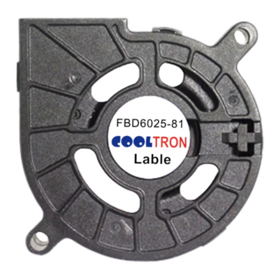 Cooltron FBD6025B12W3-81-4J fan