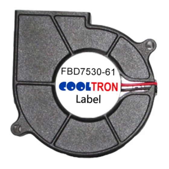 Cooltron Industrial Supply FBD7530B12W3-61-3F Lüfter