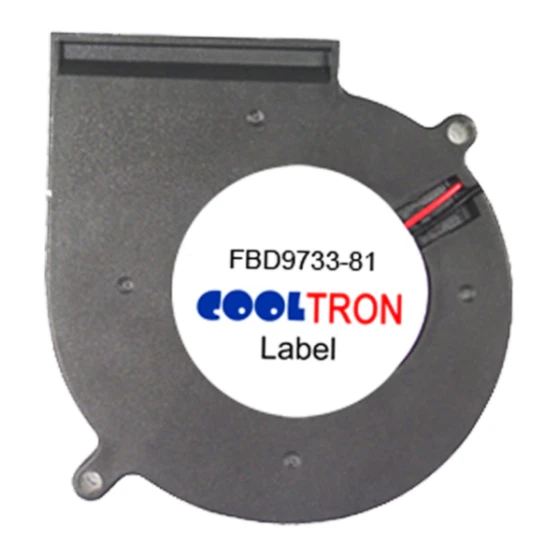 Cooltron Industrial Supply FBD9733B24W7-81-3RC3 Lüfter