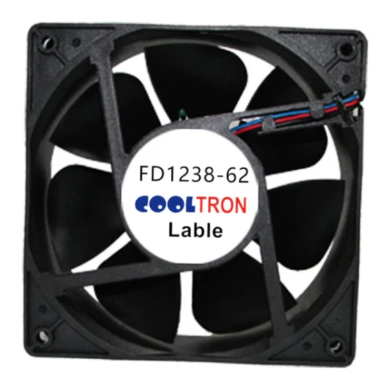 Cooltron Industrial Supply FD1238B12W3-62-2R Lüfter