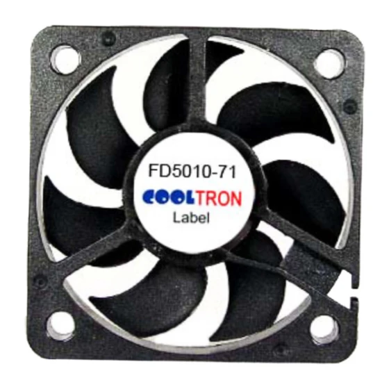 Cooltron Industrial Supply FD5010B12W7-71-2N Lüfter