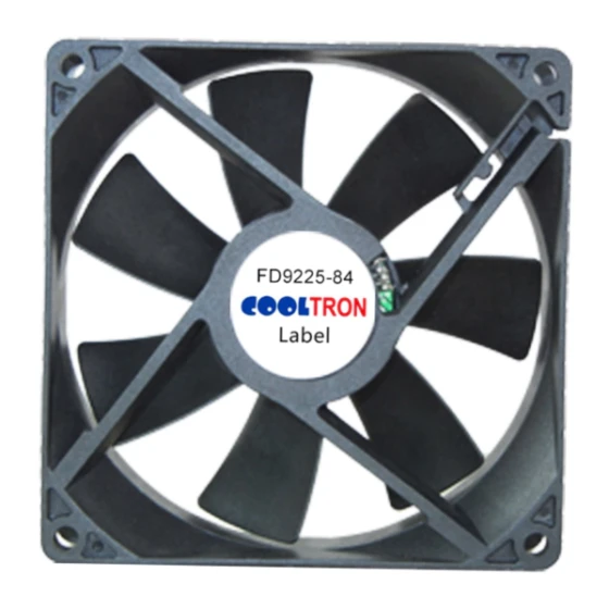 Cooltron Industrial Supply FD9225B12W7-84-4JC4 Lüfter